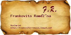 Frankovits Ramóna névjegykártya